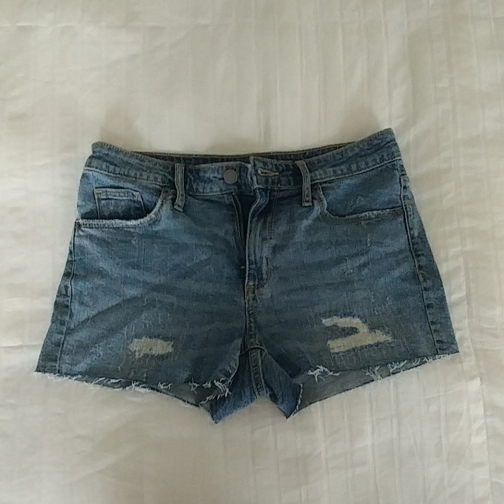 High Rise Jean Shorts